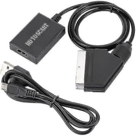 Hdmi Zu Scart 1080p Hd Audio/video-konverter Für Hd-fernseher, Dvd-player, Sky-decoder Usw.