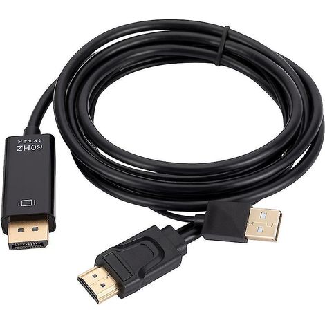 Hdmi-zu-displayport-kabel, Kompatibel Mit 4k-60hz Für Monitor Und Computer