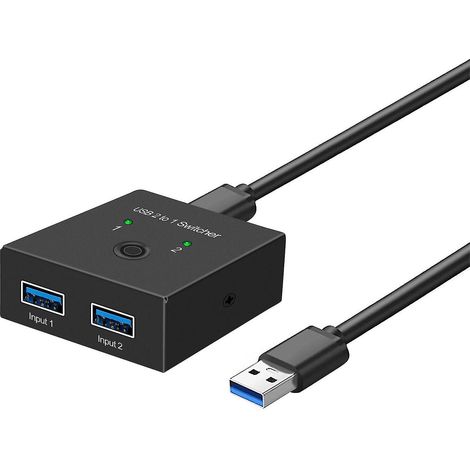Usb-c-hub Für Usb-sticks/pcs/laptops, 2-port-usb-3.0-splitter, 5 Gbit/s, Ultraportabel