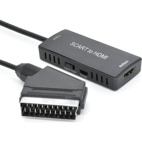 Scart-zu-hdmi-konverter Mit Kabel, 720p/1080p-hdmi-ausgang