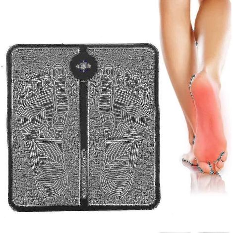 Ems-fußmassagegerät, Wiederaufladbare Elektrische Massagematte Zur Schmerzlinderung, Fußmuskelstimulator Mit Aufbewahrungstasche.