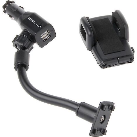 Auto-handyhalterung Mit Zigarettenanzünder Und Integriertem Doppel-usb-ladegerät.