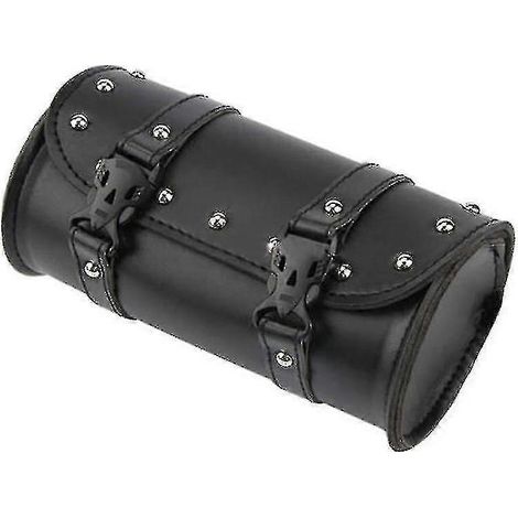 Schwarze Werkzeugtasche Für Die Hinterradgabel, Motorrad-werkzeugtasche Aus Pu-leder