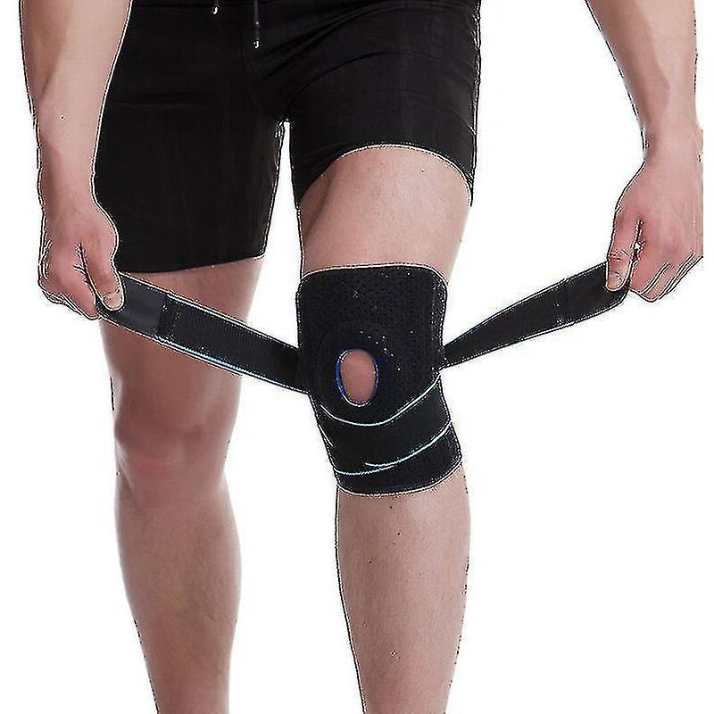 Knieorthese Mit Seitlichen Stabilisatoren, Gel-patellapolstern Und Verstellbarer Kompressions-kniestütze