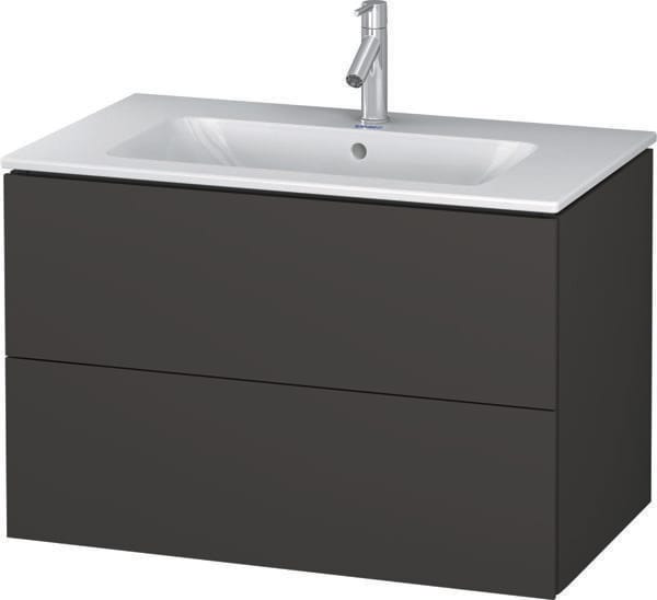 Duravit Waschtischunterschrank L-Cube 82x48,1cm, graph ma, 2 Schub., wandhängend