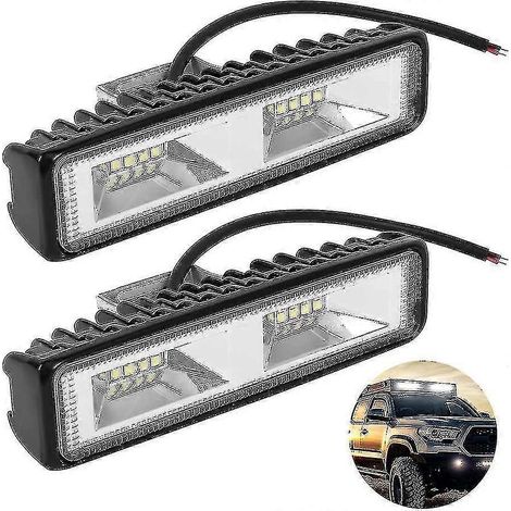 Set Mit 2 Led-arbeitsscheinwerfern, Für Fahrzeuge, Boote, Lkws, Pkws, Suvs Und Atvs, 48 W, 12–30 V