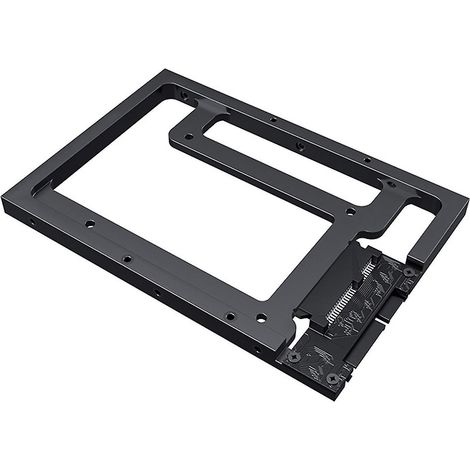 Montagehalterungssatz Aus Metall Für Ssd/hdd, Ermöglicht Den Umbau Einer 2,5"-festplatte/ssd Auf Ein 3,5"-laufwerk, Schwarz