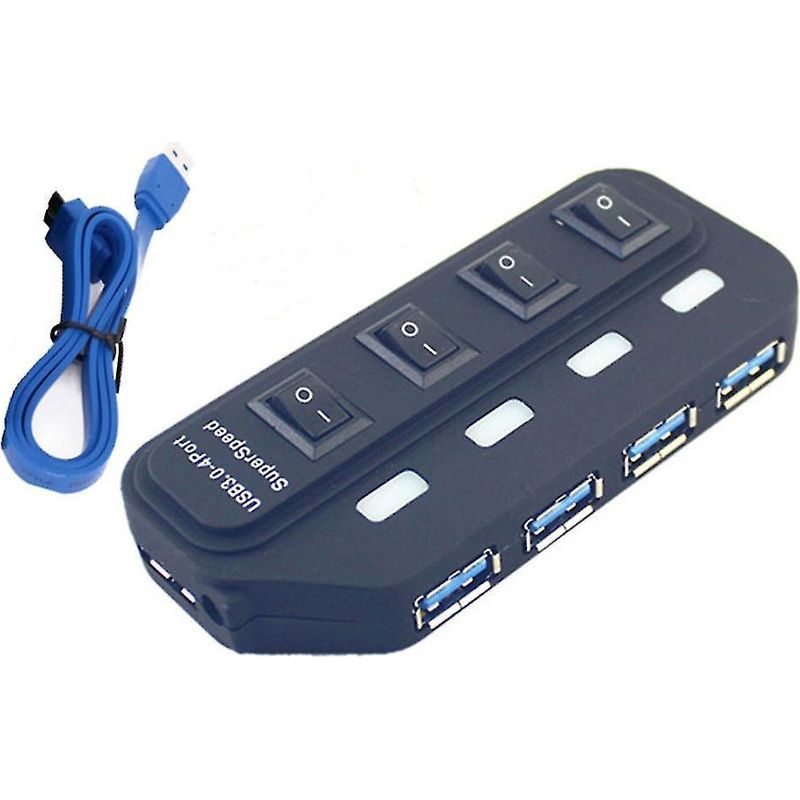 Hochgeschwindigkeits-usb-3.0-datenhub Mit Individuellem Ein-/ausschalter