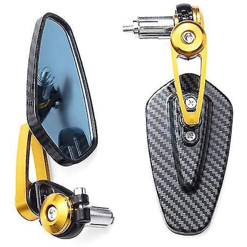 Motorrad-lenkerspiegel 7/8" 22 Mm, Außenseite, Für Kawasaki Z125 Pro Z650 Z750 Z800 Z900 Z1000 Er6n Er6-gold-