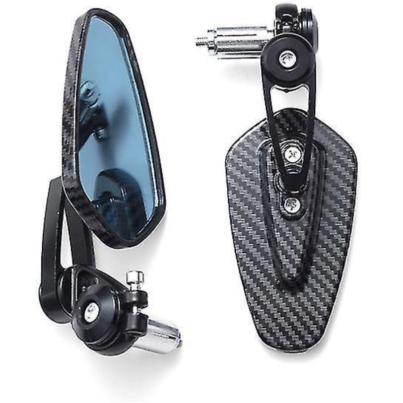 7/8" (22 Mm) Motorrad-lenkerspiegel, Seitenspiegel Für Kawasaki Z125 Pro, Z650, Z750, Z800, Z900, Z1000, Er6n, Er6 – Schwarz
