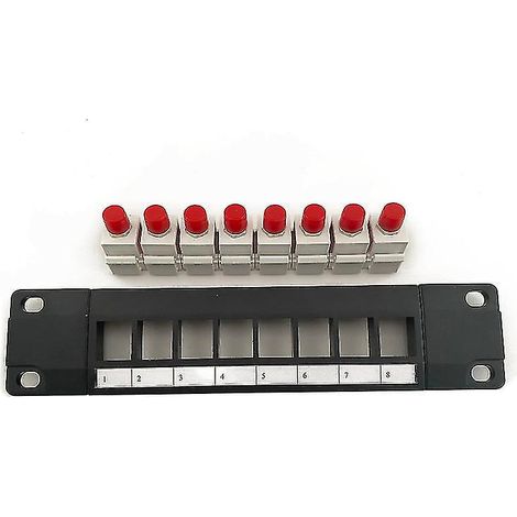 8-port Rj45-adapter Für Gerades Fc-glasfaser-patchpanel