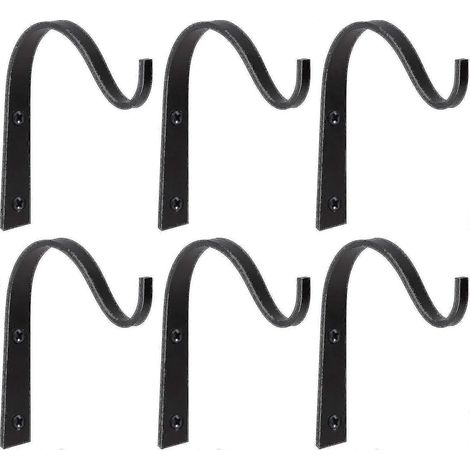 Set Mit 6 Wandhaken Aus Eisen Zum Aufhängen Von Vogelfutterhäuschen, Für Die Innen- Und Außendekoration, 7,6 Cm