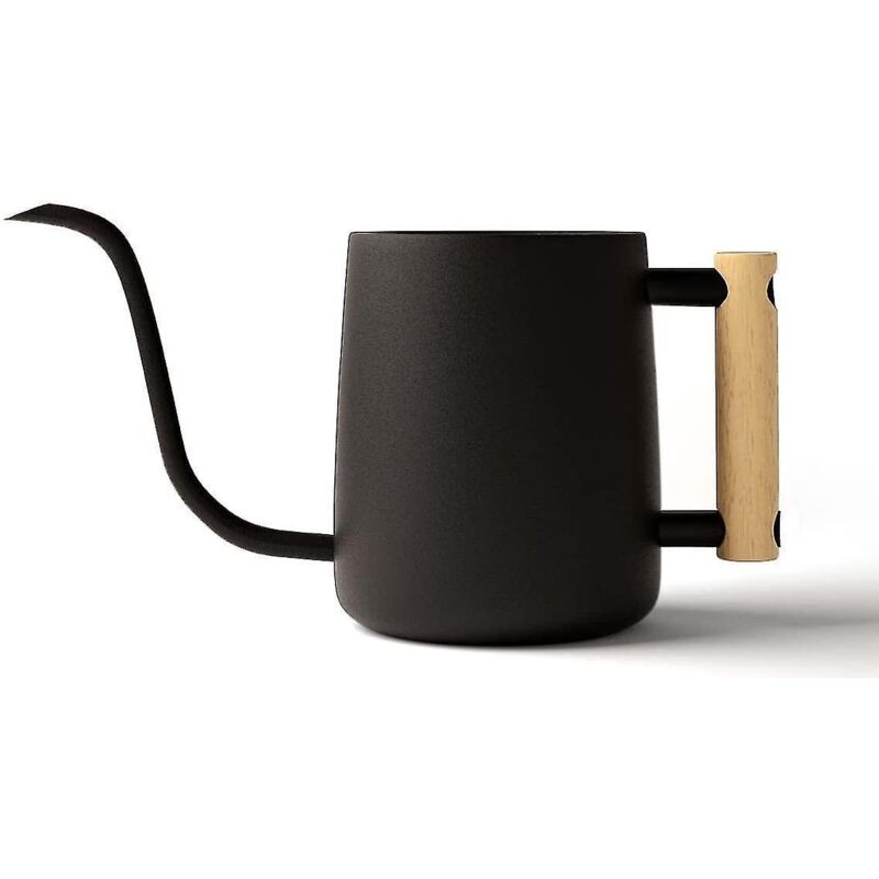 Gießkanne Mit Langem Ausguss, 1 Liter (35 Oz), Schwarz, Für Zimmerpflanzen