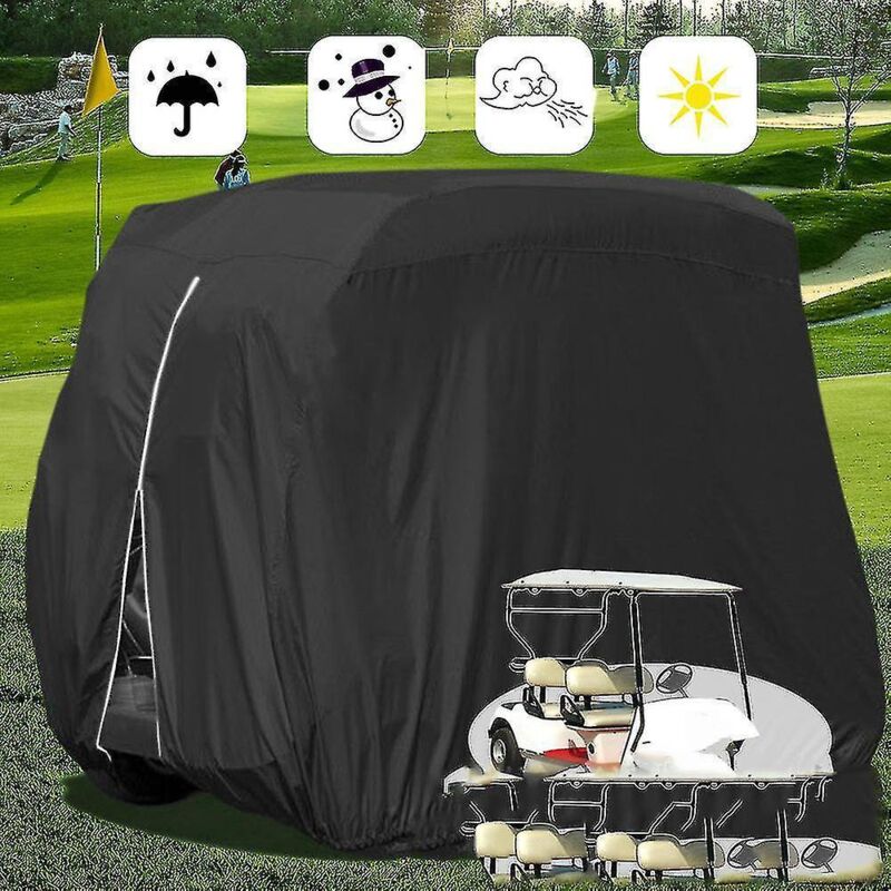Outdoor-abdeckung Für Golfcarts, Kompatibel Mit Ez Go, Club Car, Yamaha Und Movaland. Maßgefertigte Abdeckung Mit Zusätzlicher Pvc-beschichtung, Staub- Und Wasserdicht (27 Zoll).