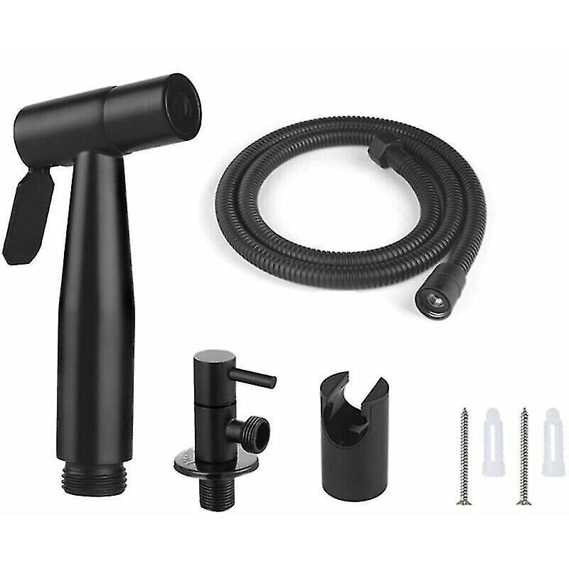 Wc-handbrause Mit Integriertem Bidet, 150 Cm, Schwarz