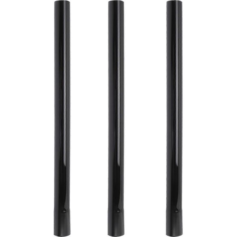 3er-set Staubsauger-verlängerungsrohre, Staubsaugerzubehör – 45 X 3 Cm – Schwarz