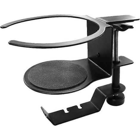 Multifunktionaler Kopfhörerständer, Flaschenhalter, Praktischer Becherhalter, Wohnaccessoire – 15 X 11,5 Cm – Schwarz