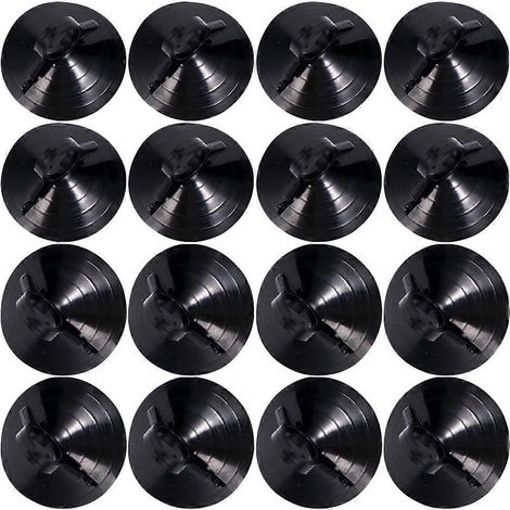 40 Saugnäpfe Für Windschutzscheiben-sonnenblenden, Starke Klebe-saugnapfhalterung – 4,50 X 4,50 X 4,50 Cm – Schwarz