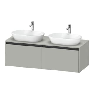 Duravit Waschtischunterschrank Ketho.2 140x55cm, B bs, bg ma, 2 Ausz., wandhängend