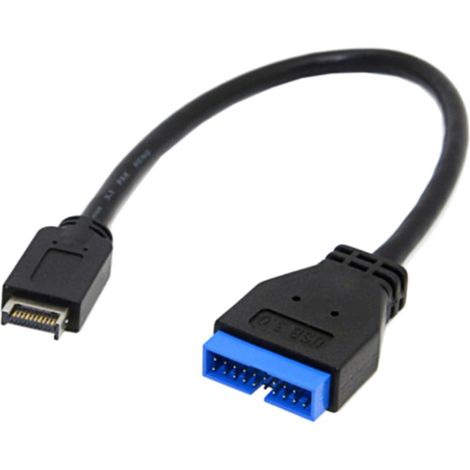 Ersatzadapterkabel Für Usb 3.0 Stecker (20-polig) Auf Usb 3.1 Buchse (verlängerungskabel)