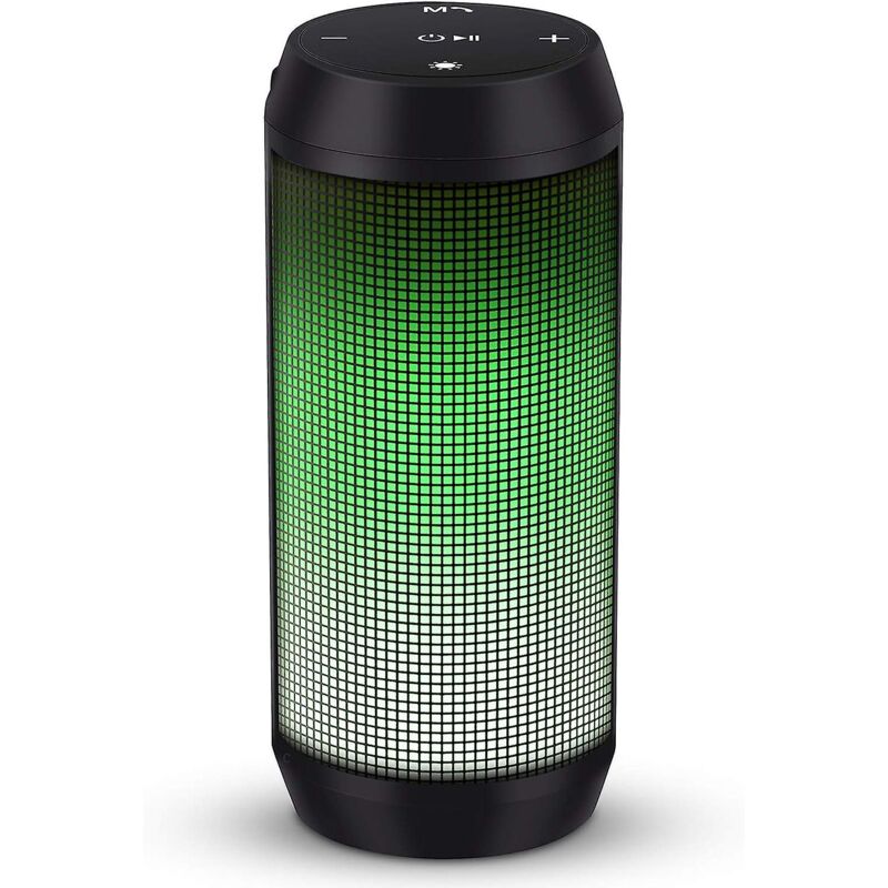 Tragbarer Bluetooth-lautsprecher, Aufladbar Über Usb, Mit 5 Beleuchtungsmodi Und Kompatibilität Mit Tf-karten/externen Usb-sticks