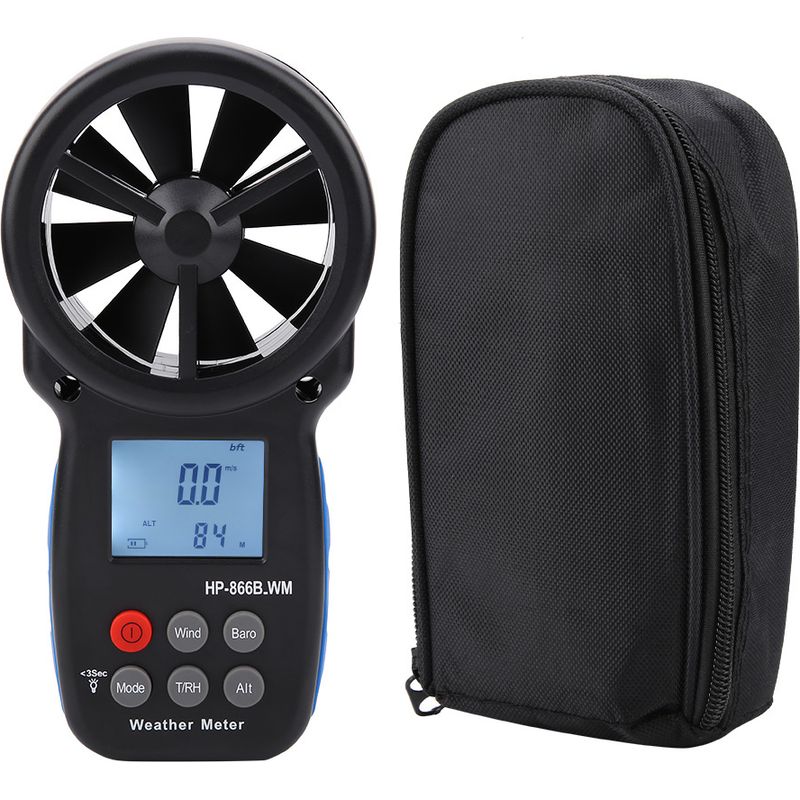 866b-wm Tragbares Digitales Anemometer Zur Messung Von Windgeschwindigkeit Und Luftstrom
