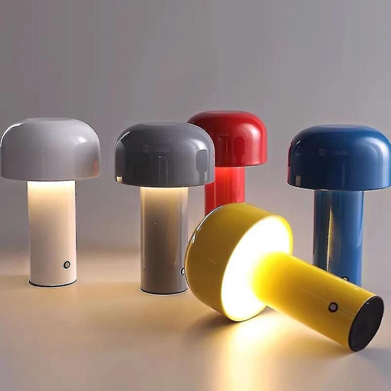 Schwarze, Wiederaufladbare, Kabellose Touch-schreibtischlampe Mit Usb-anschluss