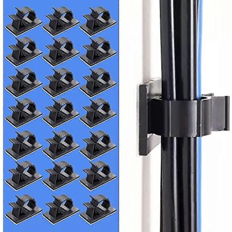 Packung Mit 50 Verstellbaren Kabelclips, Selbstklebenden Kabelhaltern, Kabelorganisatoren Aus Kunststoff, Kabelmanagement-clips, Multifunktionalen Computerkabelclips