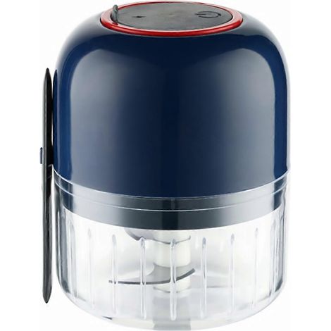 Multifunktionale Ingwer- Und Knoblauchpresse Mit Usb-aufladung – 11,5 X 9 Cm – Dunkelblau