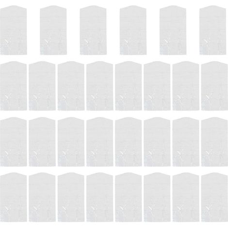 Packung Mit 30 Staubdichten, Transparenten Einweg-kleidersäcken Aus Kunststoff (60 X 120 Cm) Für Zuhause, Geschäft Und Outdoor-aktivitäten. – 120 X 60 Cm – Transparent