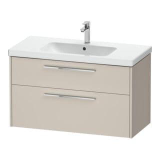 Duravit Waschtischunterschrank D-Code 98,4x55,5x46cm, 2 L, S, Tau ma, Gr. chr