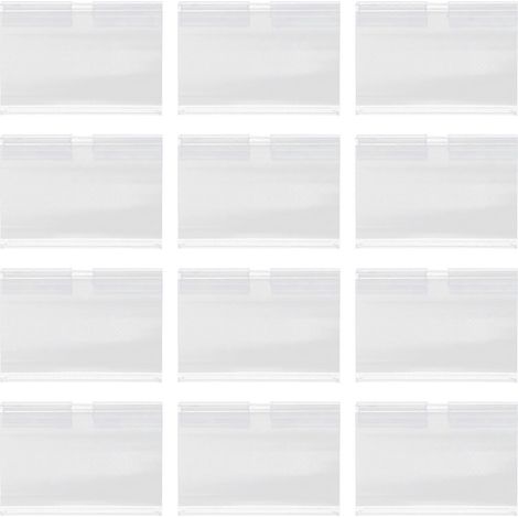 60 Transparente Preisschildhalter Für Supermärkte – 6 X 4,2 Cm – Transparent