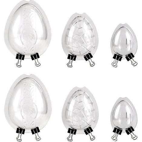 Set Mit 6 Transparenten Kunststoff-keks- Und Pralinenformen, Backzubehör – 13,70 X 11,00 X 4,50 Cm – Transparent