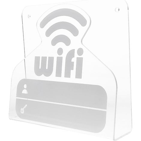 Acryl-tischschild „wlan“, Schild Zur Erinnerung An Das Wlan-passwort, Ladenaufsteller – 18,00 X 16,00 X 4,00 Cm