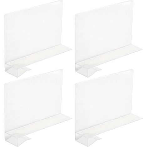 Multifunktionale Regaleinteiler Aus Kunststoff Für Bücherregal Und Kleiderschrank – 18,90 X 14,00 X 4,00 Cm – Transparent