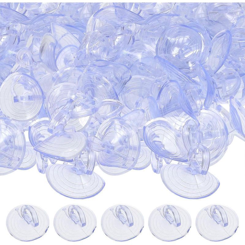 Packung Mit 100 Saugnäpfen Für Windschutzscheiben-sonnenblenden (3,5 Cm). – 3,50 X 3,50 X 3,00 Cm