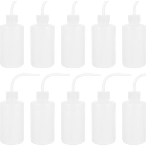 Set Mit 10 Flexiblen Flaschen Zum Waschen, Gießen Und Reinigen – 21 X 6 X 6 Cm – Transparent