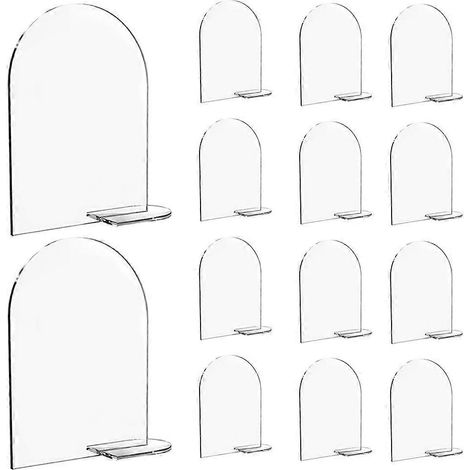 Set Mit 20 Acryl-tischnummern Für Hochzeiten, Unbedruckte Diy-schilder, Empfangs- Und Festivaldekorationen – 10 X 3 X 15 Cm