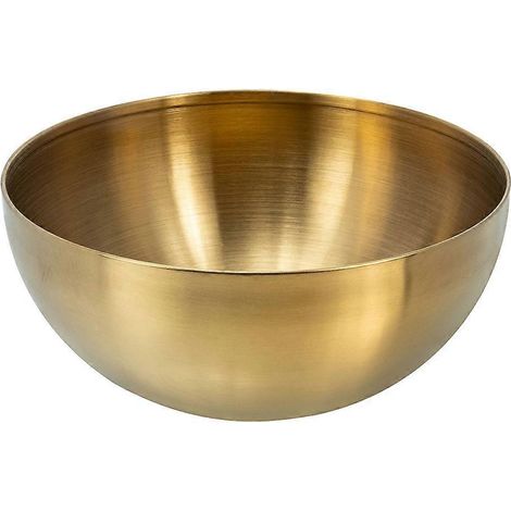 Multifunktionale Salatschüssel, Obstbehälter, Aufbewahrungsschüssel Aus Edelstahl – 20 X 20 Cm – Gold
