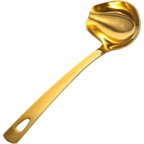 Saucenkelle Aus Edelstahl, Suppenlöffel, Edelstahllöffel, Speiseöllöffel – 22 X 8,4 X 3 Cm – Gold