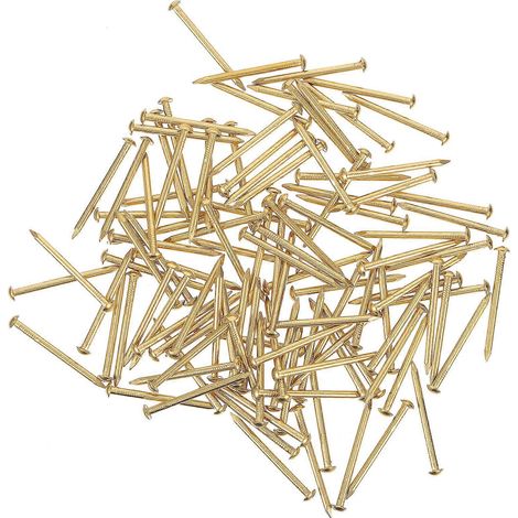 Packung Mit 250 G Kupfer-zimmermannsnägeln, Runden Nägeln, Kleinen Nägeln, Befestigungswerkzeugen (gold) – 4 X 2,8 Cm – Gold