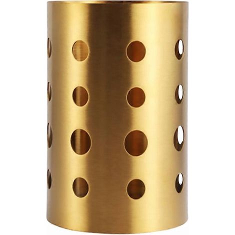 Essstäbchenhalter Aus Edelstahl, Besteckkorb Zum Abtropfen, Küchenutensilienhalter – 17 X 10 Cm – Gold