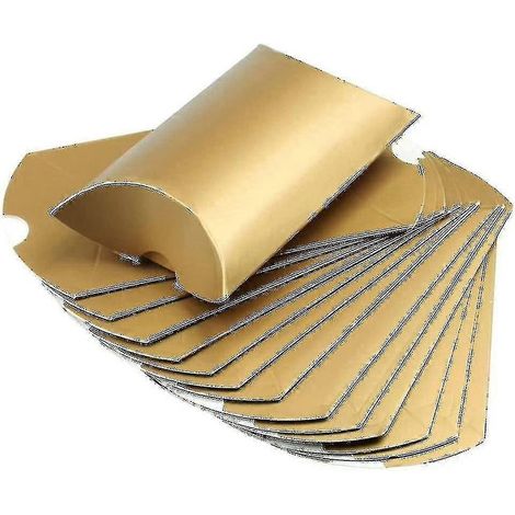 Set Mit 100 Kreativen Hochzeitsbonbonboxen (kissenform) – Gold