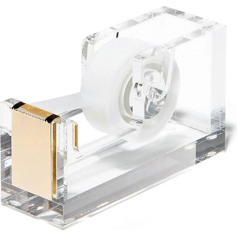 Klebebandabroller – Goldfarbener Tischabroller Für Transparentes Klebeband – Dekoratives Accessoire Für Zuhause, Schule Oder Büro