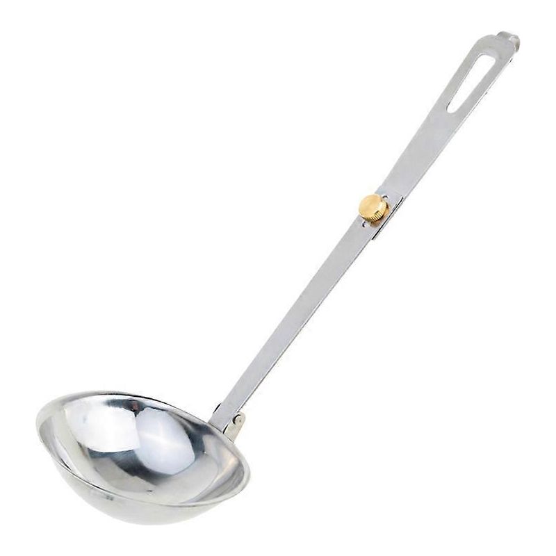 Klappbarer Suppenkelle Aus Edelstahl, Küchenutensil Für Die Zubereitung Von Speisen Im Freien - M-silber