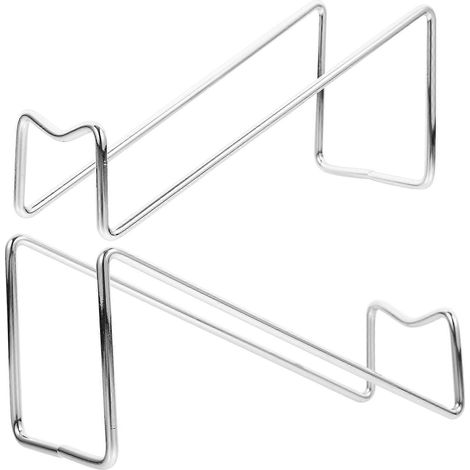 Set Aus 2 Flaschenhaltern Aus Metall, Weinregal, Schmiedeeisernes Weinregal Fürs Büro – 19,00 X 8,50 X 6,00 Cm – Silber