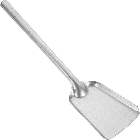 Kohle- Und Ascheschaufel Mit Langem Stiel Für Küchenherd, Garten- Oder Kaminofen – 40,00 X 9,50 X 2,50 Cm – Silber