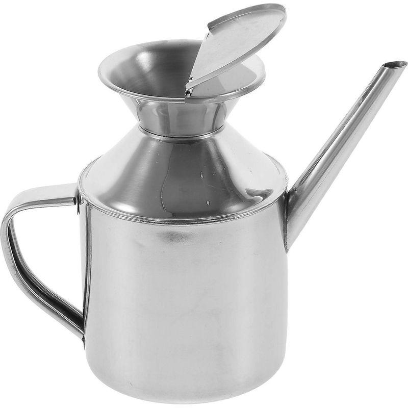 Sojasaucen-spenderflasche, Edelstahl-ölkanne, Aufbewahrungsbehälter Für Sojasauce Und Essig – 15,00 X 12,00 X 7,50 Cm – Silber