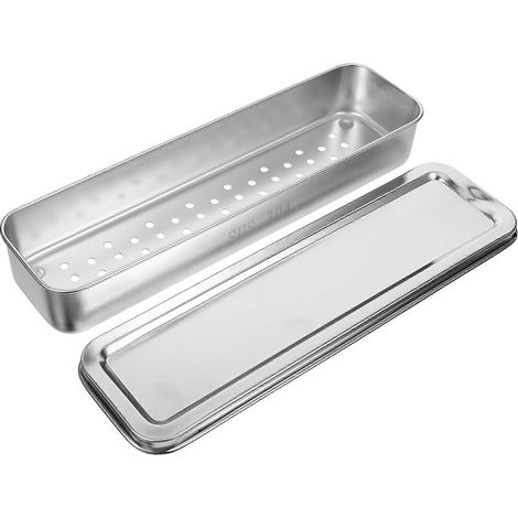 Küchenutensilienhalter, Essstäbchenhalter, Besteckkasten Aus Edelstahl – 28,00 X 8,50 X 4,10 Cm – Silber
