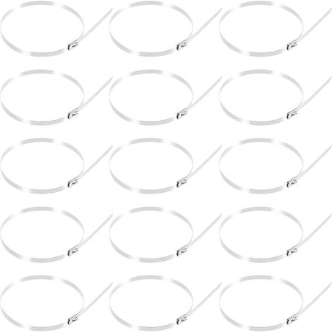 100 Metall-verlängerungsleisten Für Maschendrahtzäune Für Hunde - 30 X 0,6 Cm - Silber